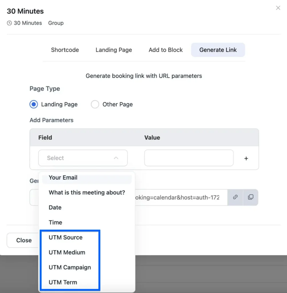 add utm source fields for bookings in fluent booking